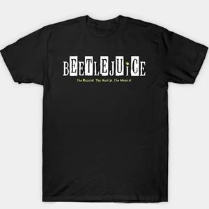 🆕 Beetlejuice The Musical | Unisex Crewneck Short Sleeve Logo T-Shirt